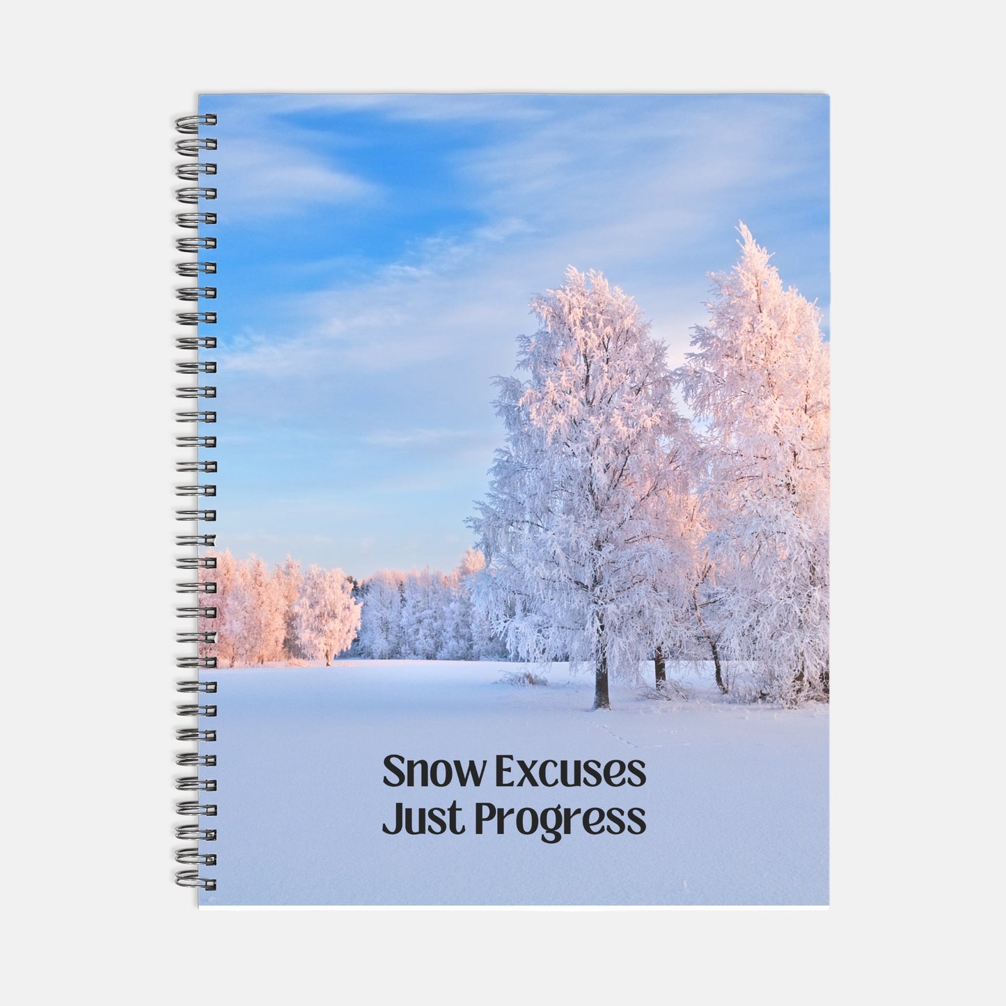 Snow Excuses Planner Hardcover Spiral 8.5 x 11