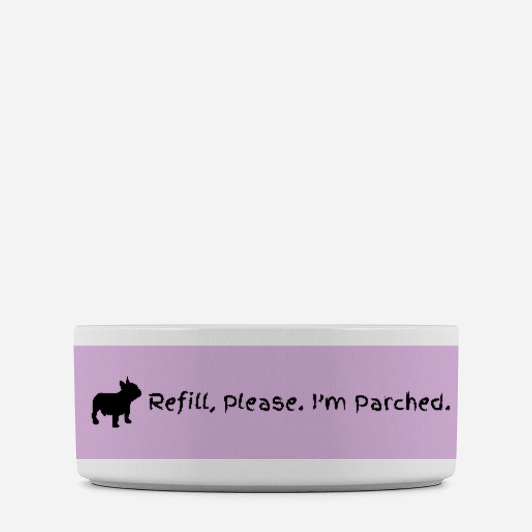 Parched Dog Pet Bowl Purple