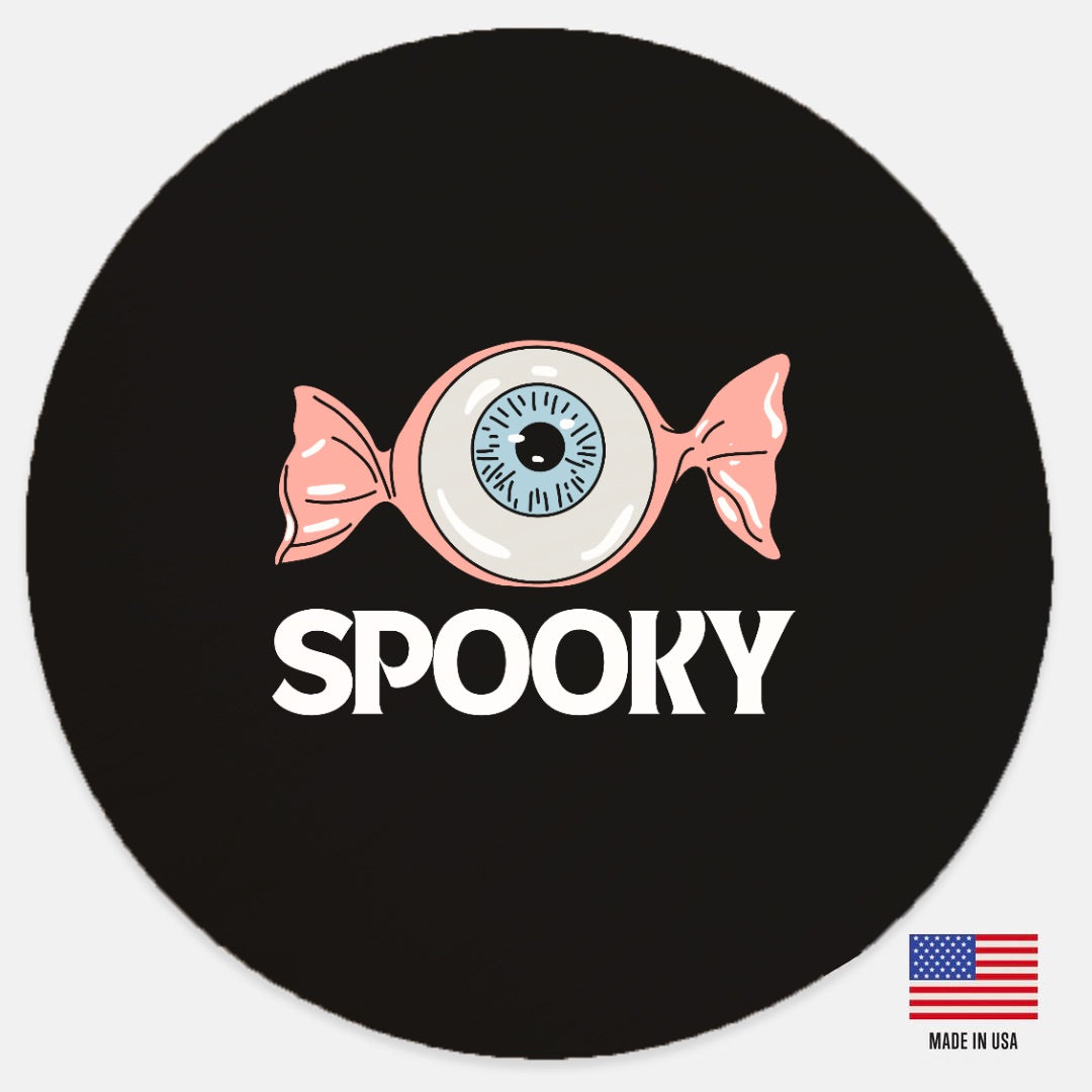 Spooky Wood Sign 12" (Round)