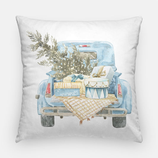 Blue Merry Christmas #2 Artisan Pillow Case 22 Inch