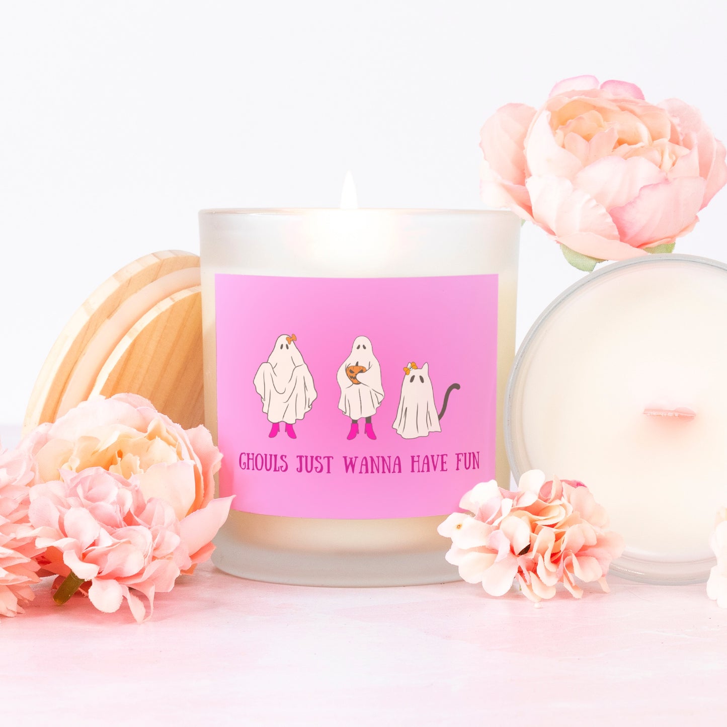 Limited Edition 9oz Pink Wick Ghouls Candle