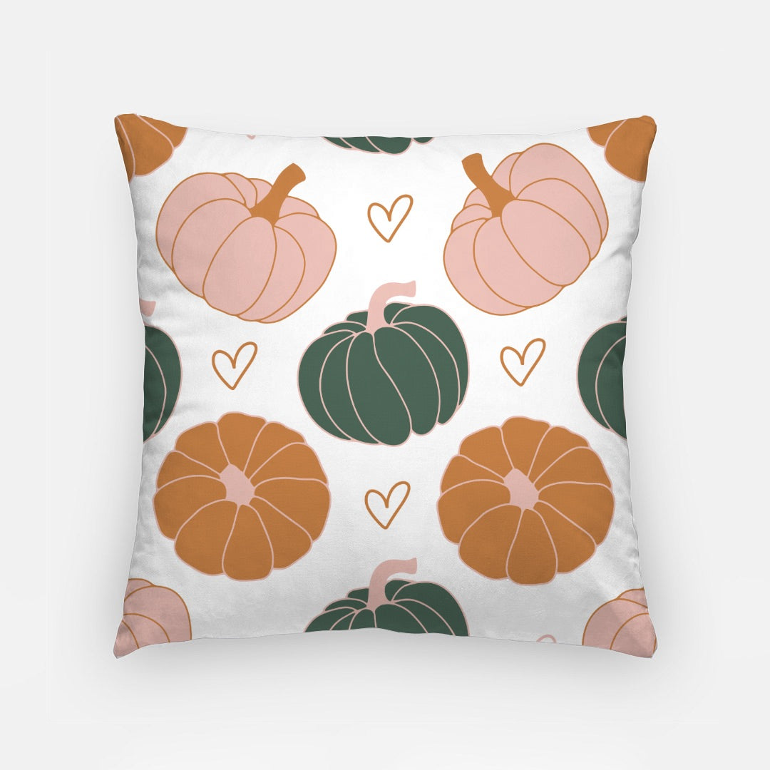 Orange Pumpkins Artisan Pillow Case 18 Inch