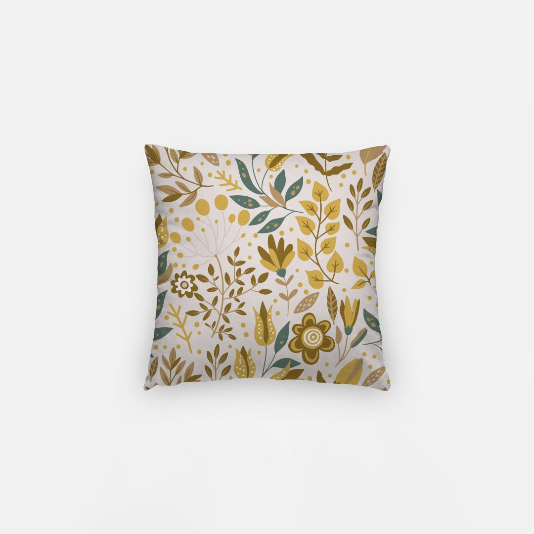 Yellow Leaves Artisan Pillow Case 12 Inch