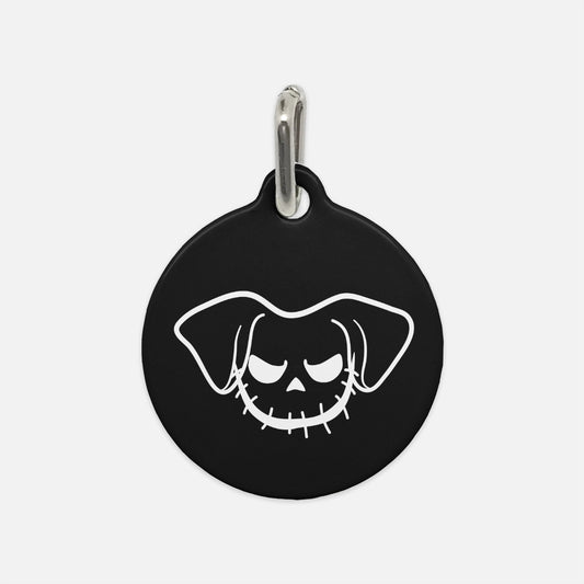 Jack O Pup Naughty Pet Tag Blk