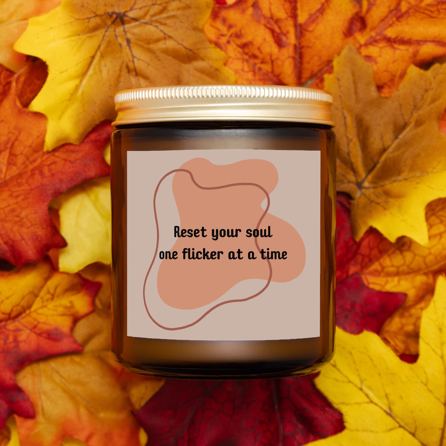 Reset Your Soul Candle Amber Jar 9oz