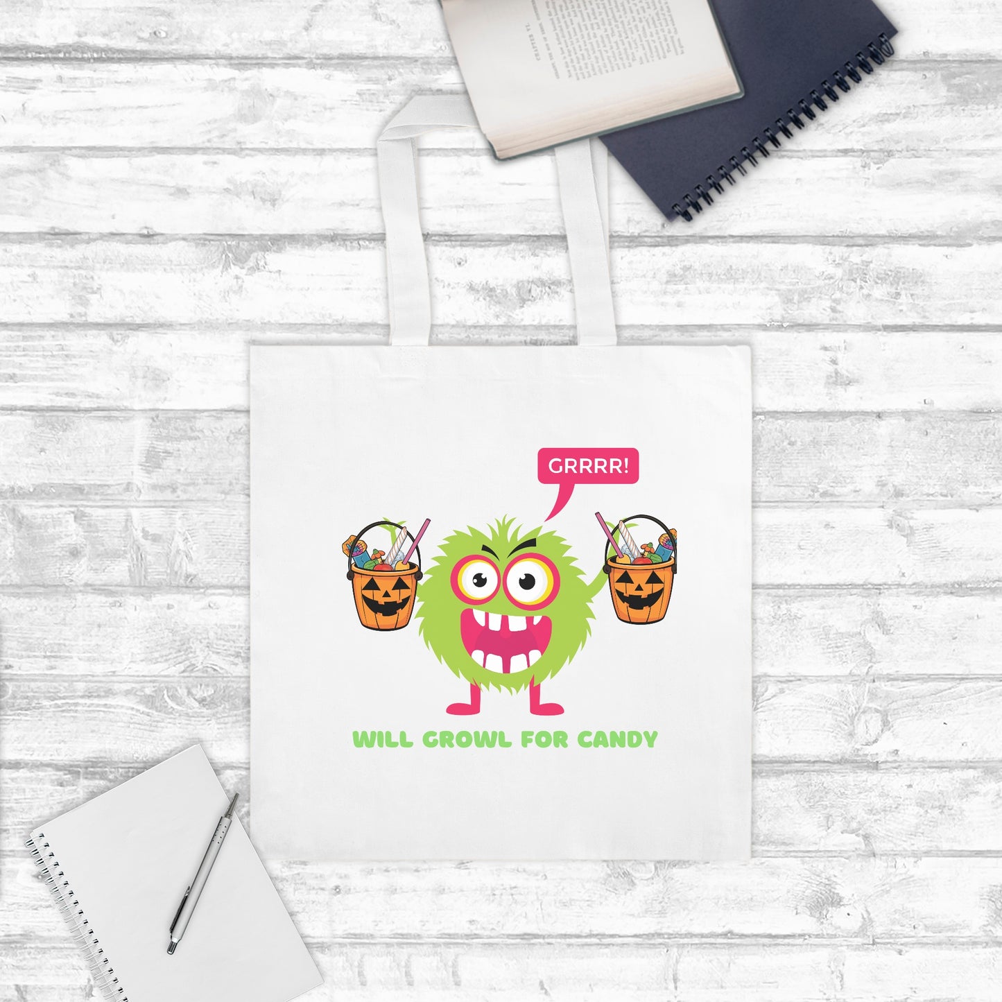 Growl For Candy Tote Bag