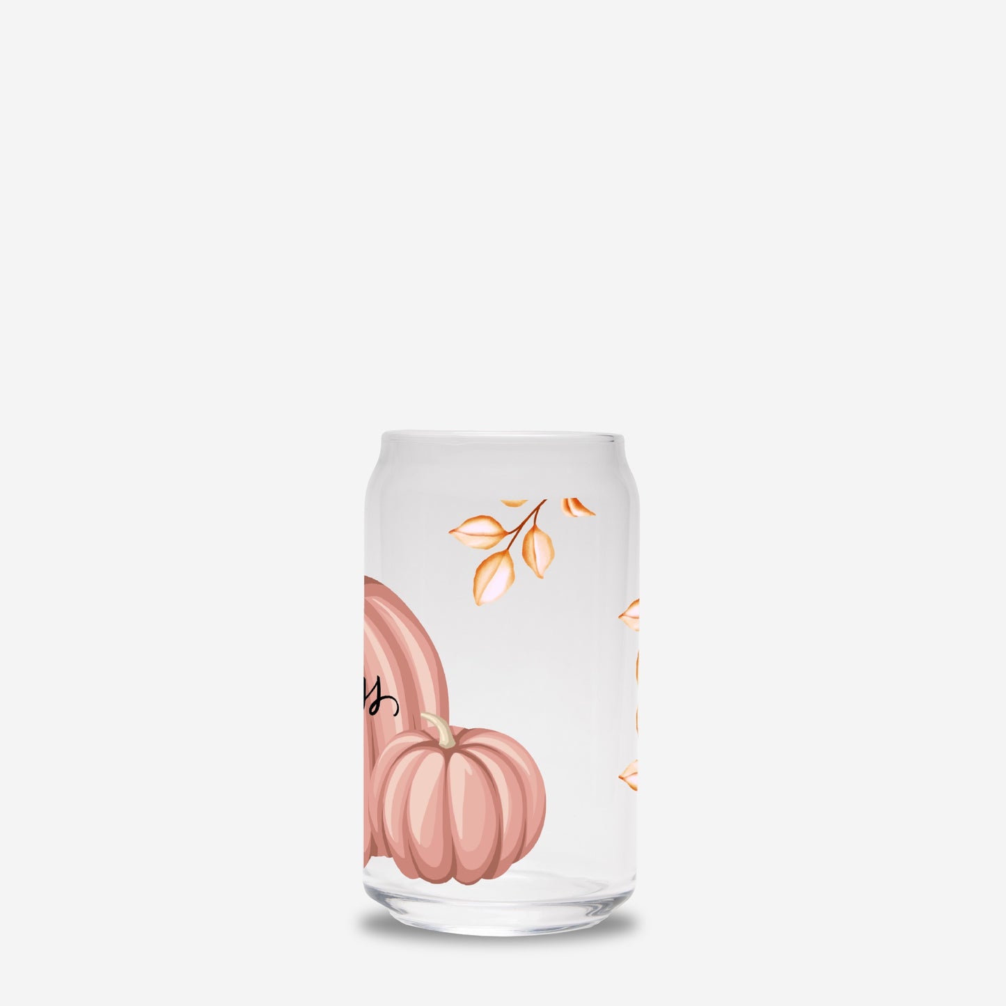 Pumpkin Princess Glass Can 16oz