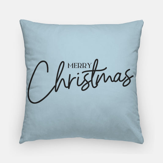 Blue Merry Christmas #1 Artisan Pillow Case 20 Inch