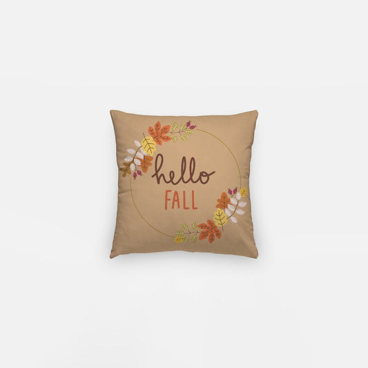 Fall Wreath Artisan Pillow Case 10 Inch