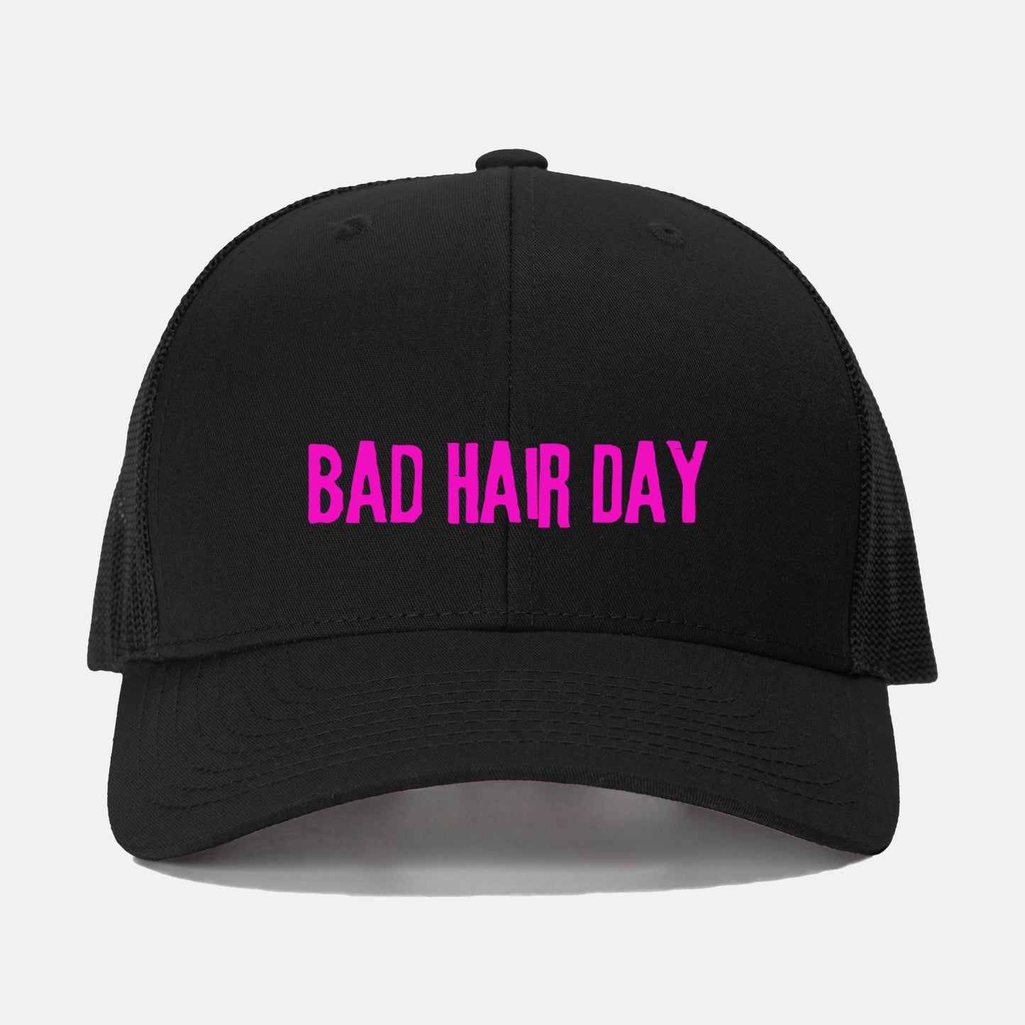 Pink Bad Hair Day Retro Trucker Hat