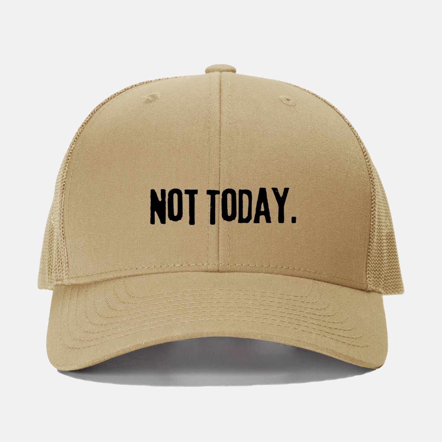 Black Not Today Retro Trucker Hat