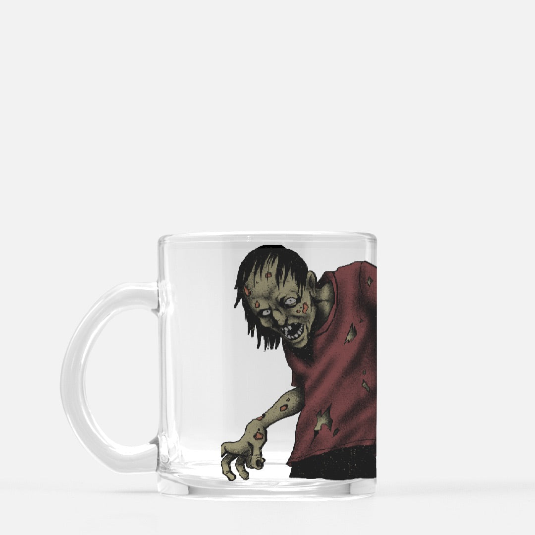 Zombie Halloween Glass Mug