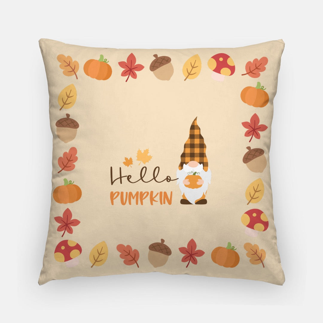 Hello Pumpkin Artisan Pillow Case 20 Inch