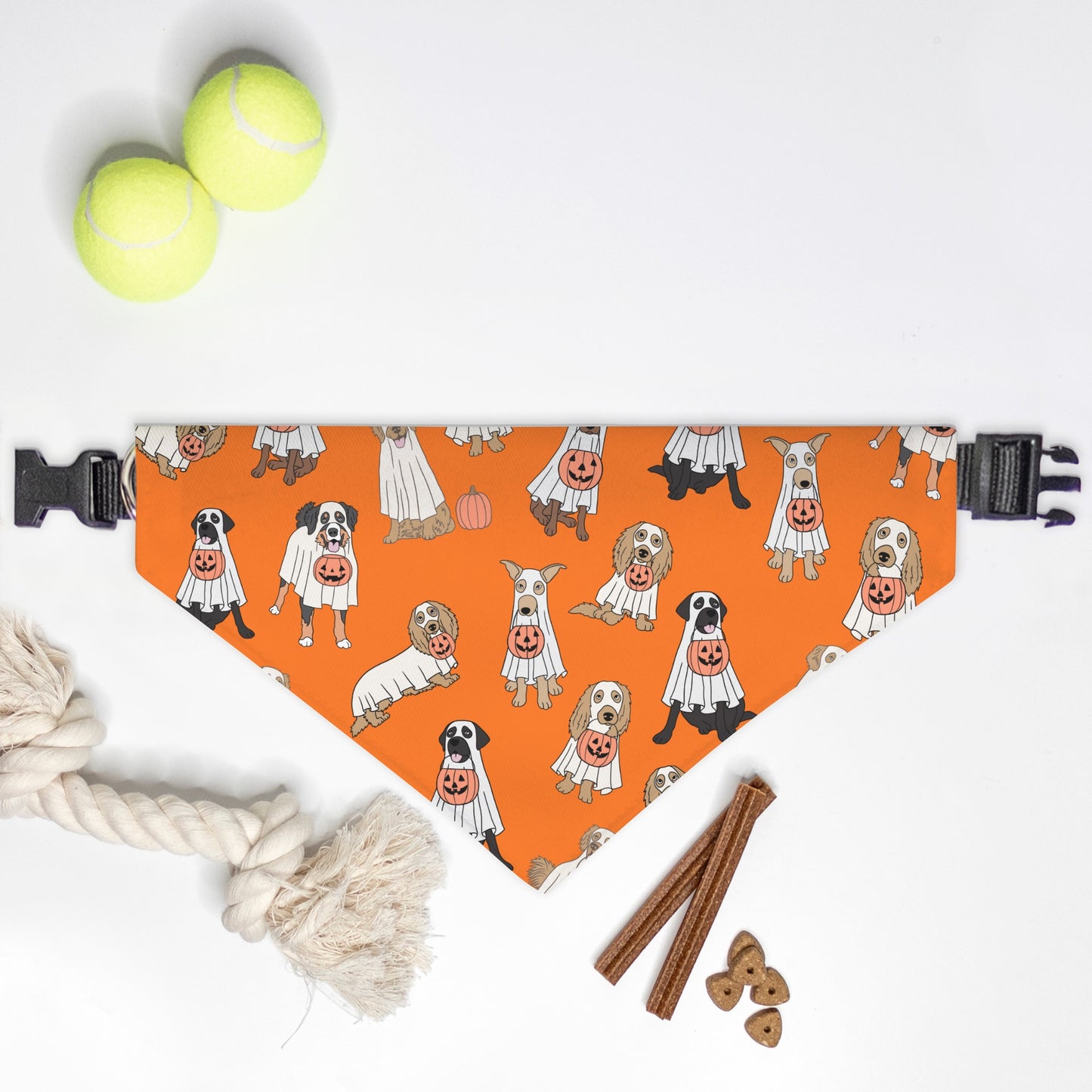 Ghost Dog Collar Pet Bandana Org (LG & XL)