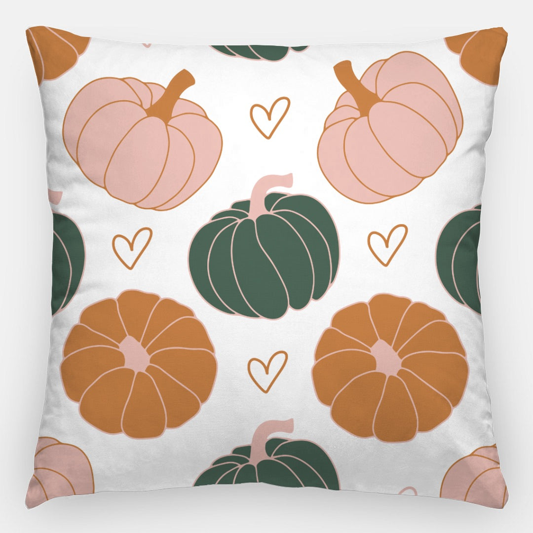 Orange Pumpkins Halloween Artisan Pillow Case 24 Inch