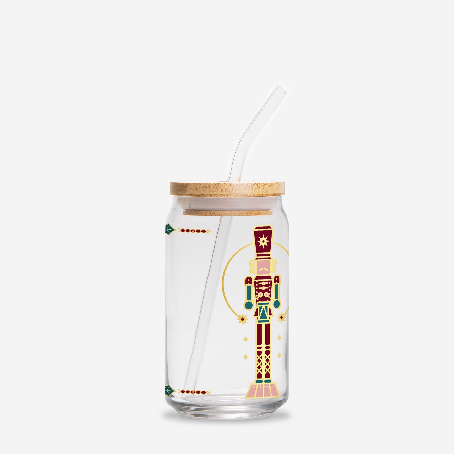 Nutcracker Glass Can 16oz