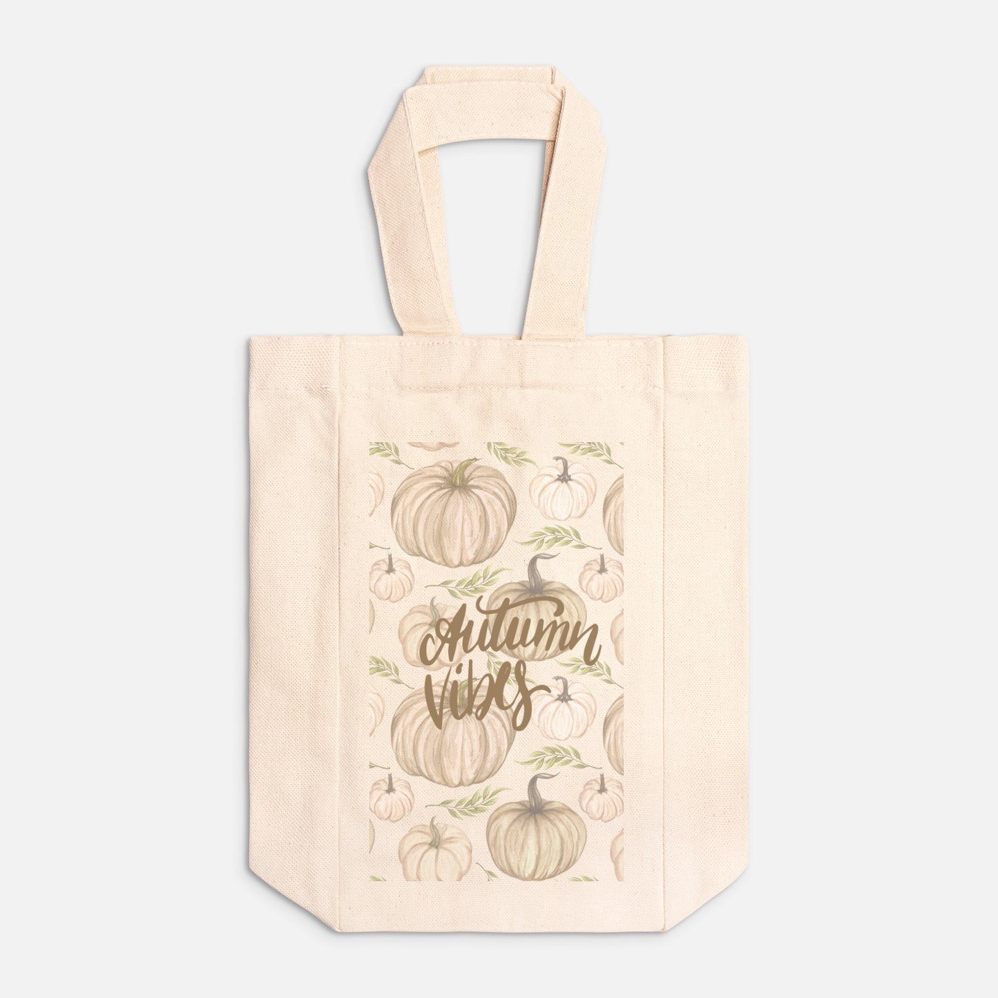 Autumn Double Wine Tote Canvas