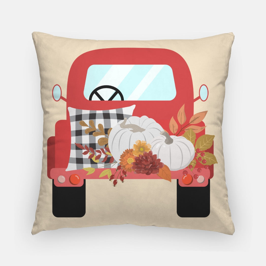 Pumpkin Pickup Artisan Pillow Case 20 Inch