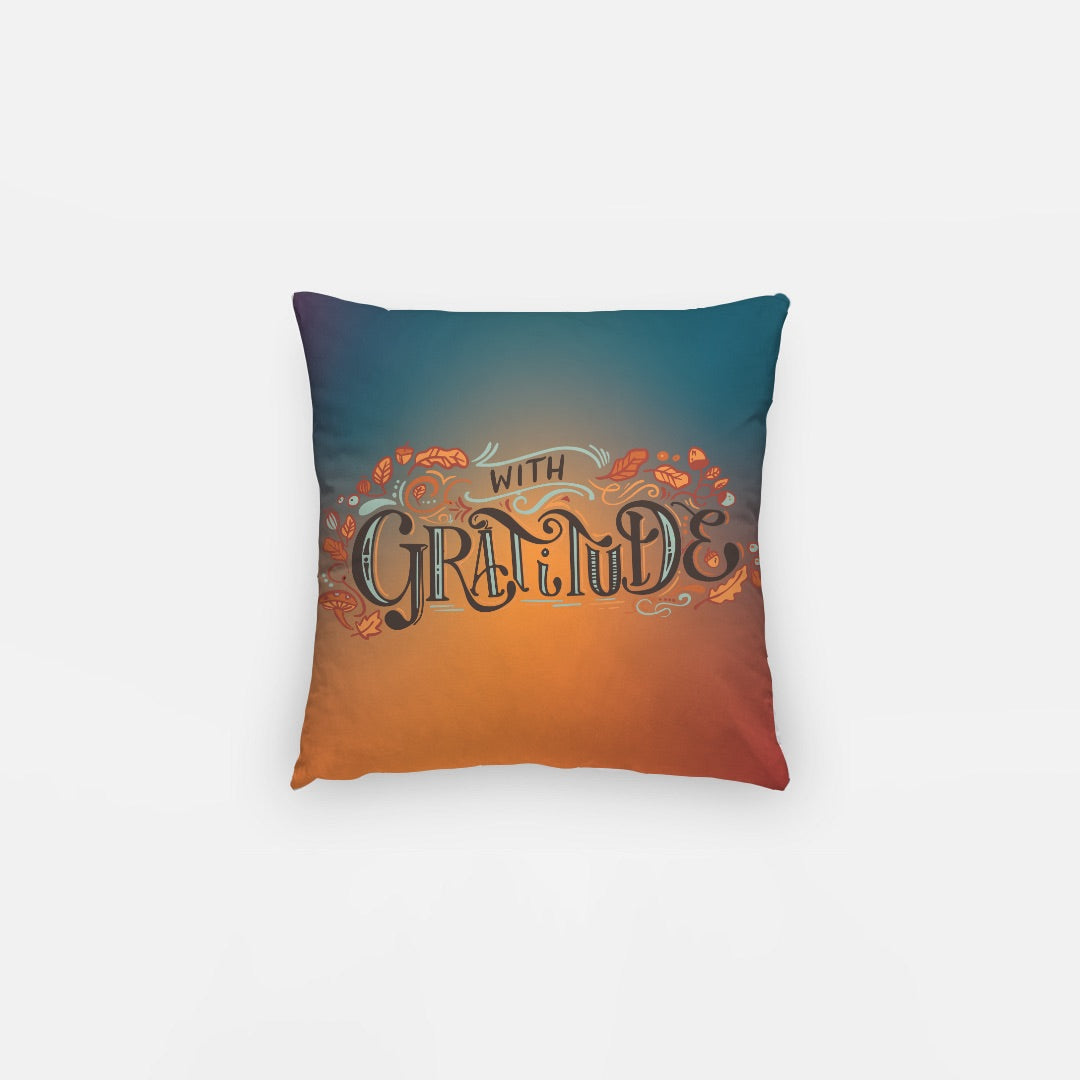 Gratitude Artisan Pillow Case 12 Inch