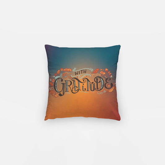 Gratitude Artisan Pillow Case 12 Inch