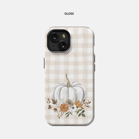 White Pumpkin iPhone 15 Tough Case