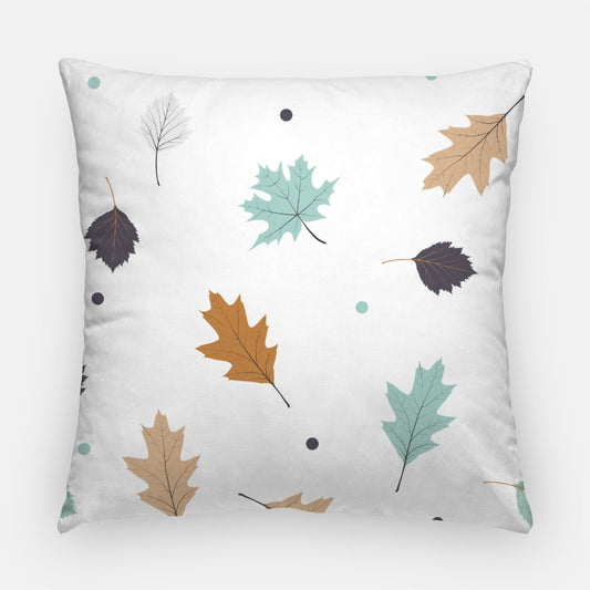 Blue Leaf Artisan Pillow Case 22 Inch