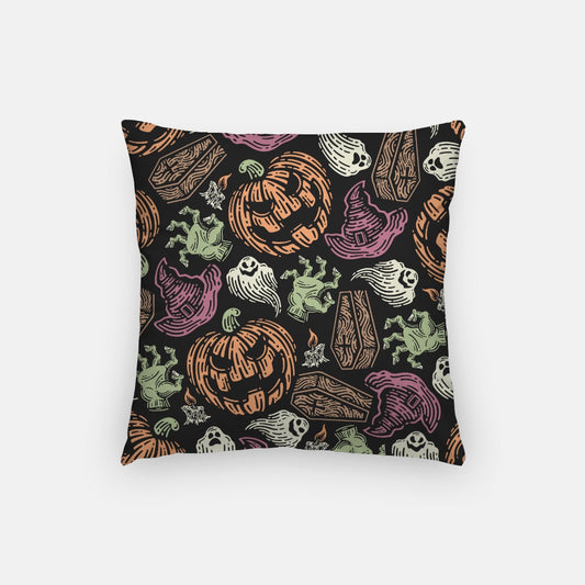 Evil Pumpkins Artisan Pillow Case 16 Inch