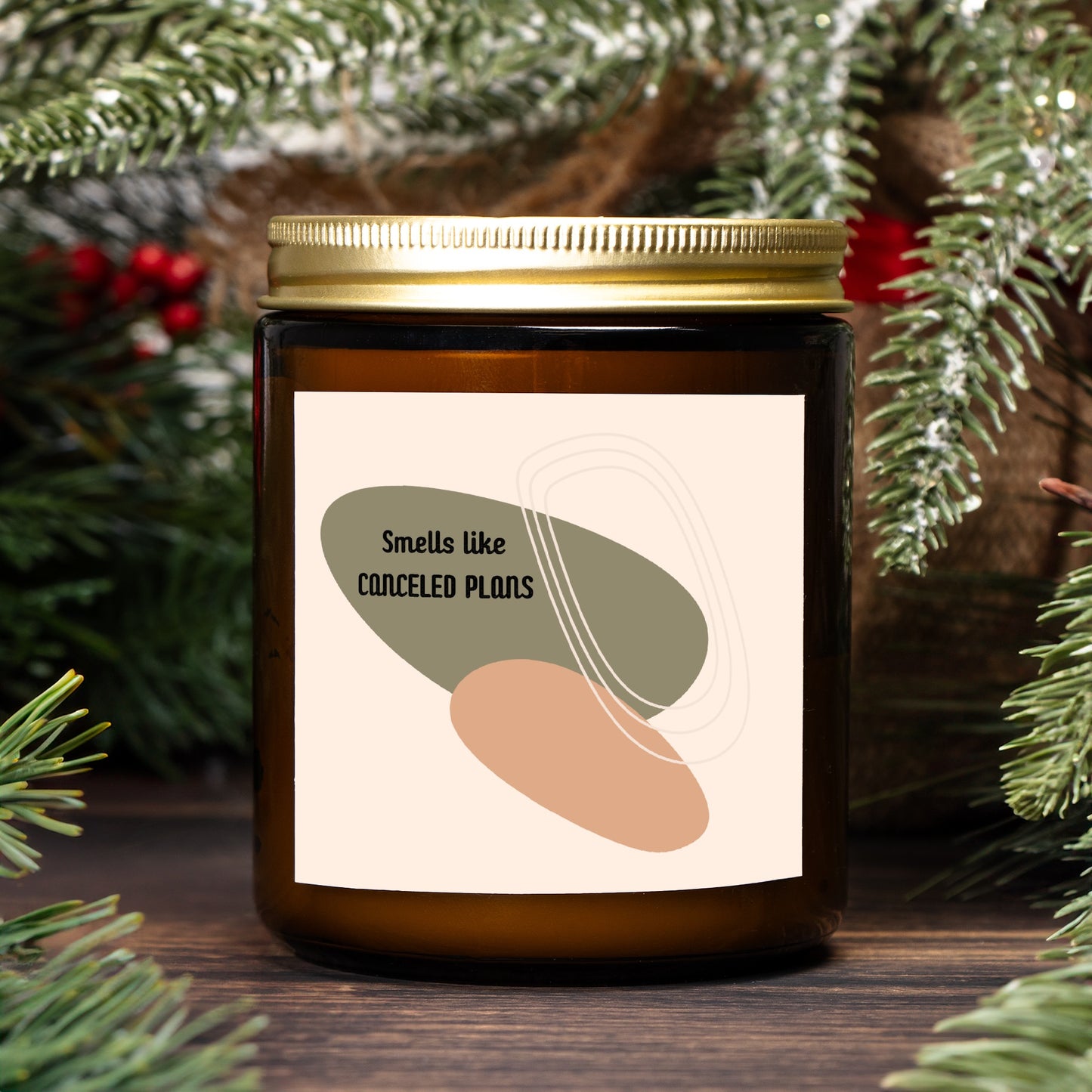 Canceled Plans Candle Amber Jar 9oz