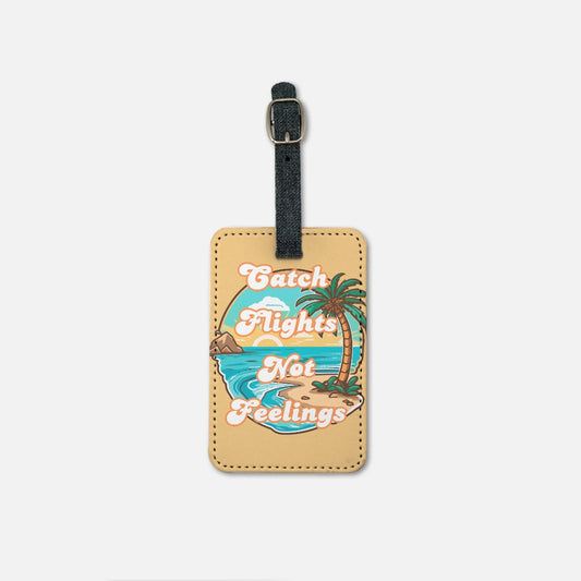 Catch Flights O/W Luggage Tag w/Buckle