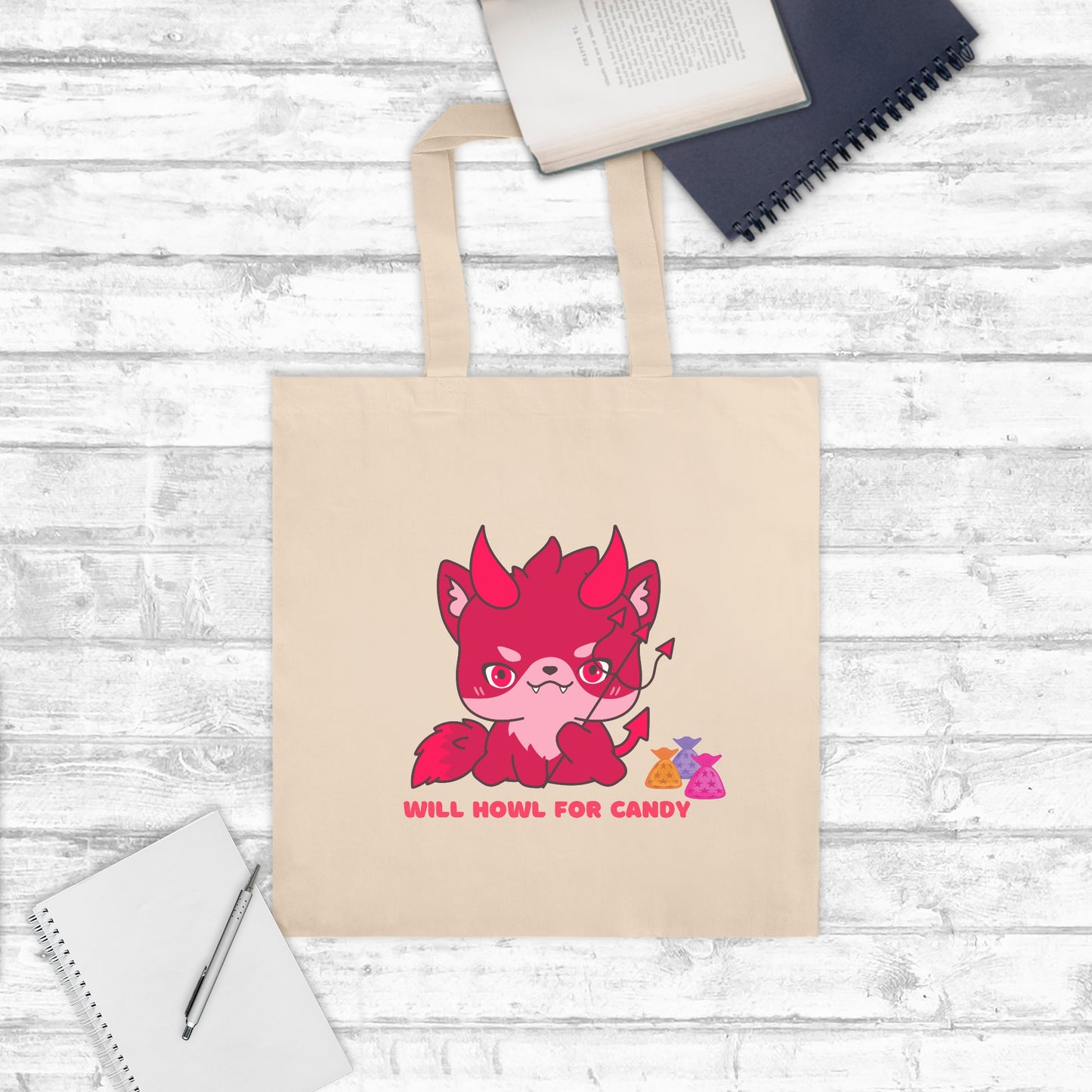 Howl For Candy Tote Bag