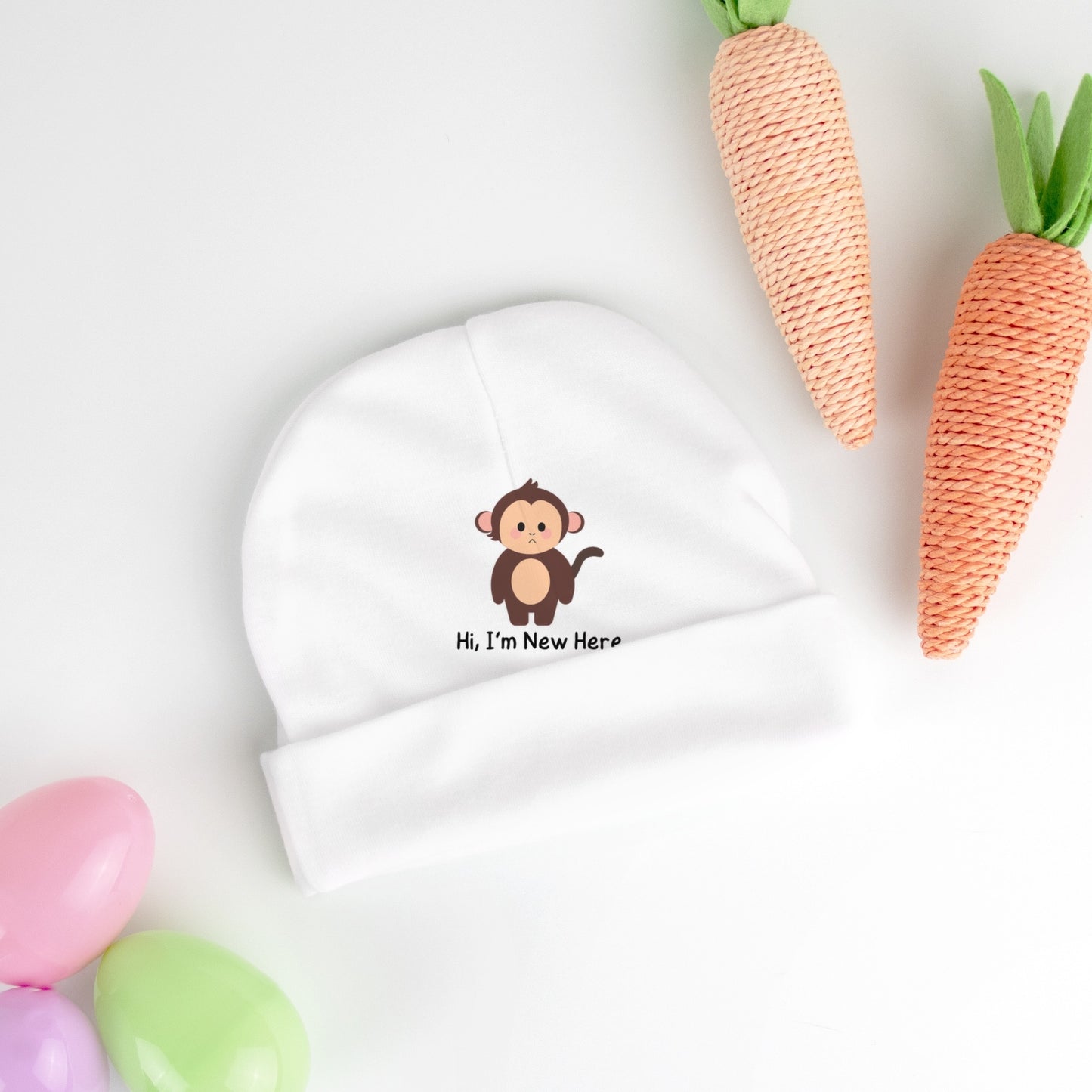 Baby Beanie Hat - New Here