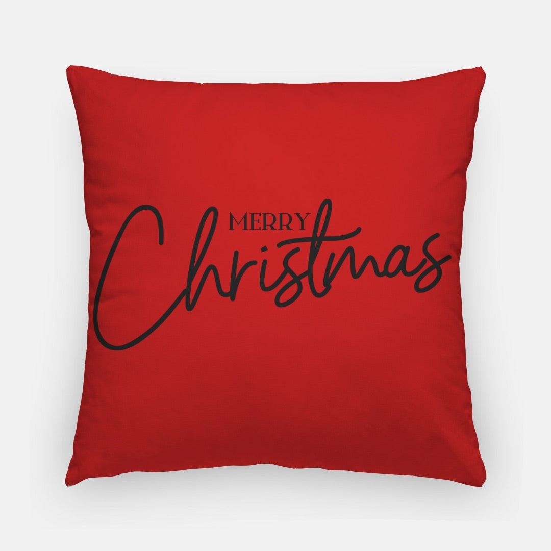 Red Merry Christmas #1 Artisan Pillow Case 20 Inch