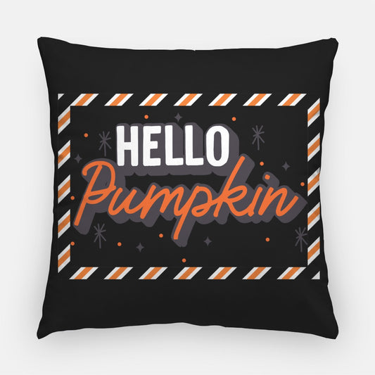 Hello Pumpkin Artisan Pillow Case 22 Inch