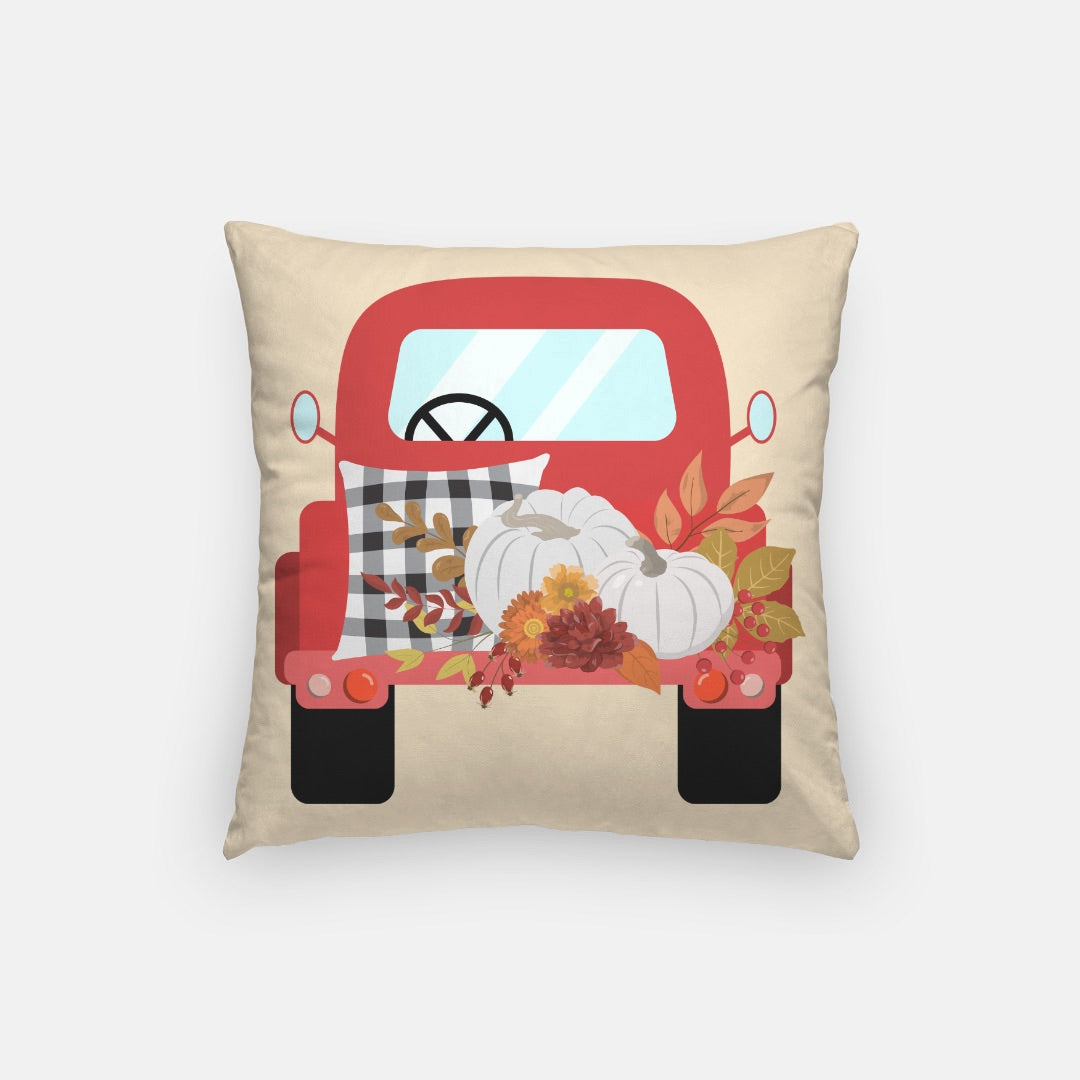 Pumpkin Pickup Artisan Pillow Case 16 Inch