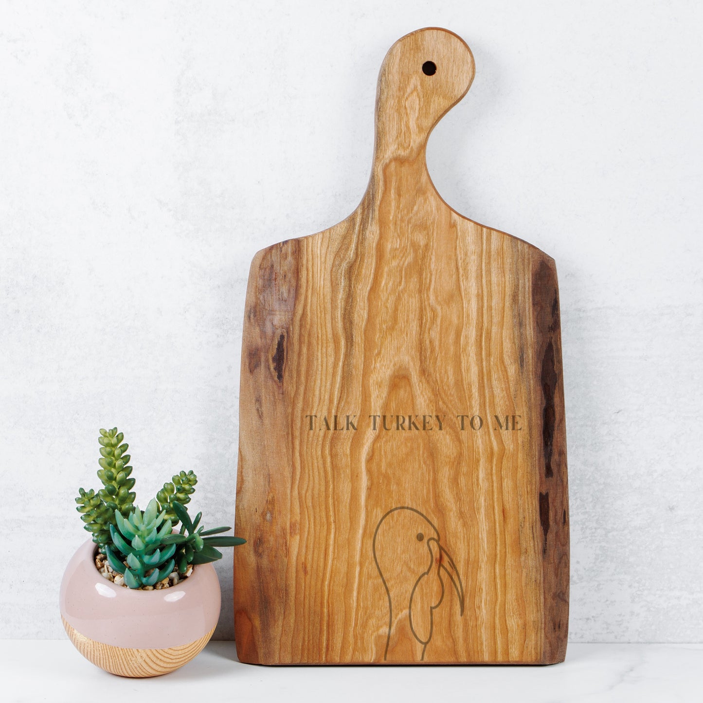 Talk Turkey Live Edge Artisan Wood Serving Board