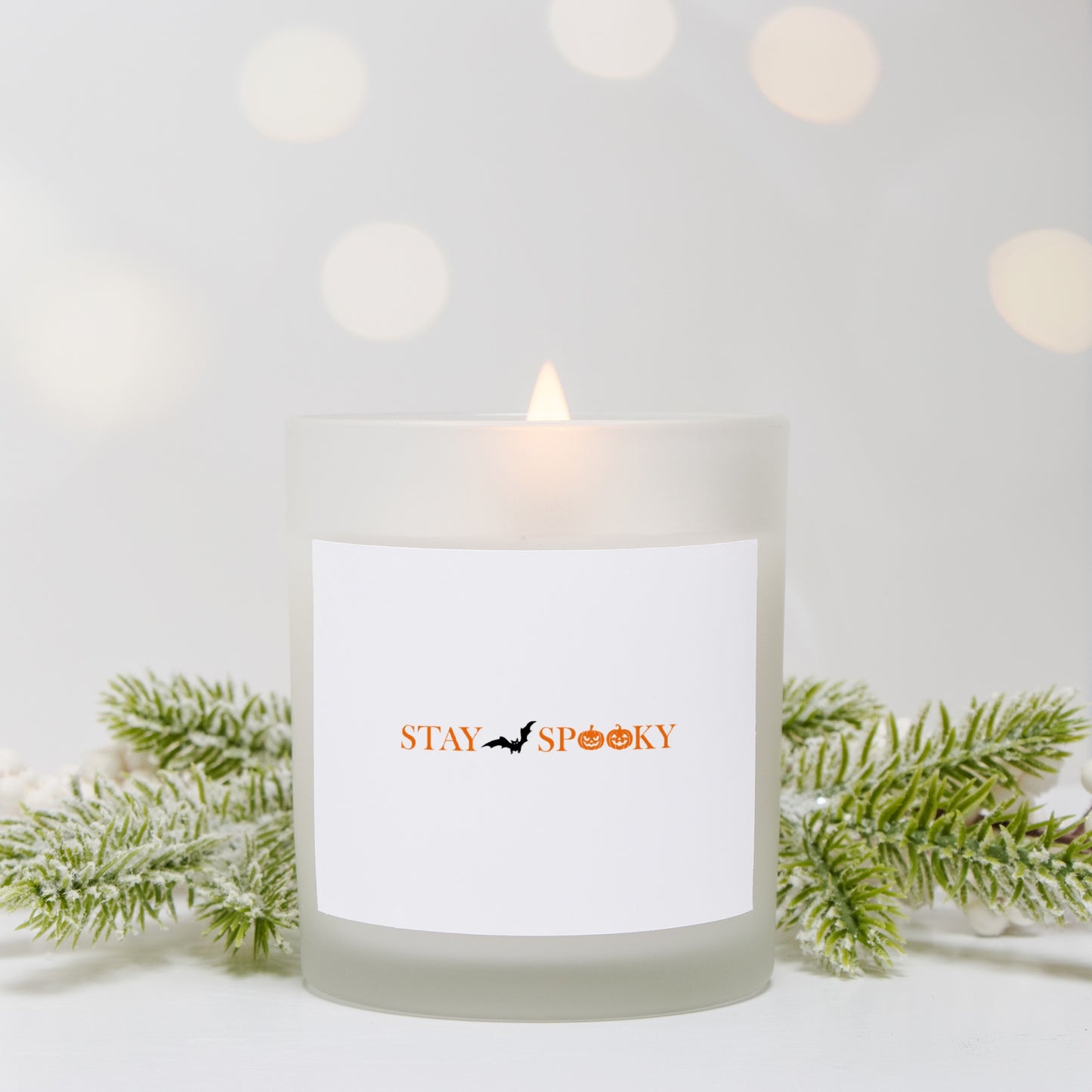 Stay Spooky Frosted Glass Candle 11oz