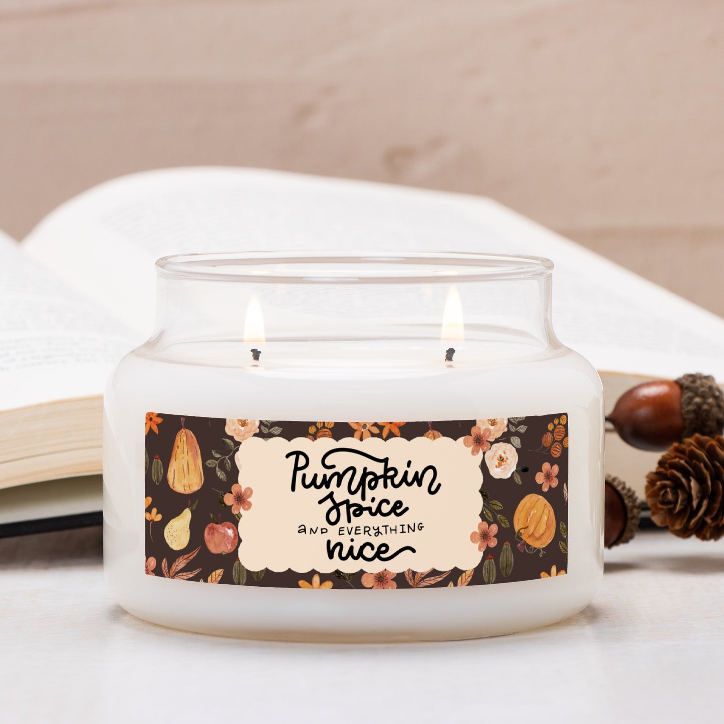 Everything Nice Candle Apothecary Jar Double Wick