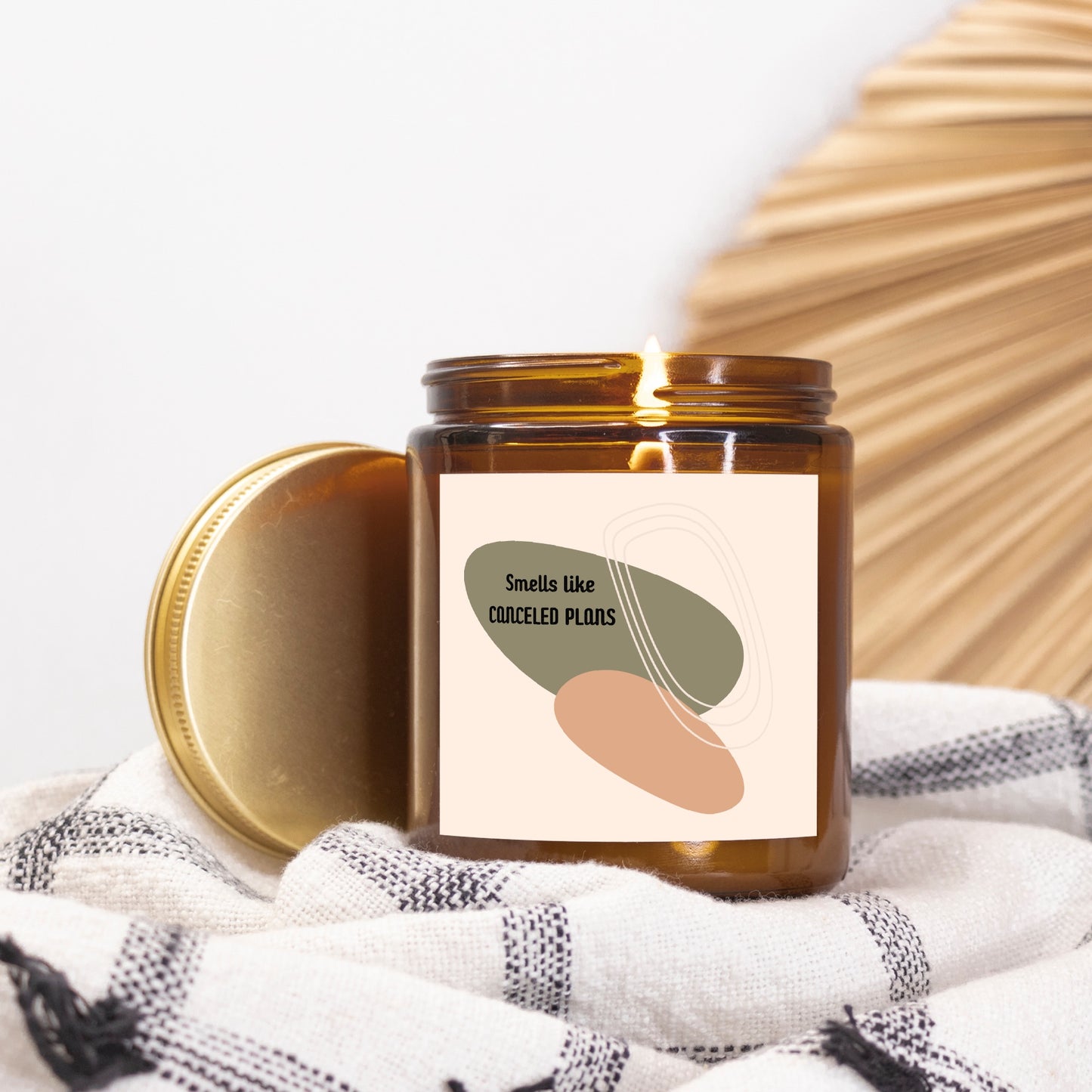 Canceled Plans Candle Amber Jar 9oz