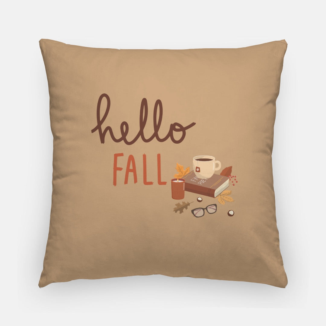 Hello Fall Artisan Pillow Case 20 Inch