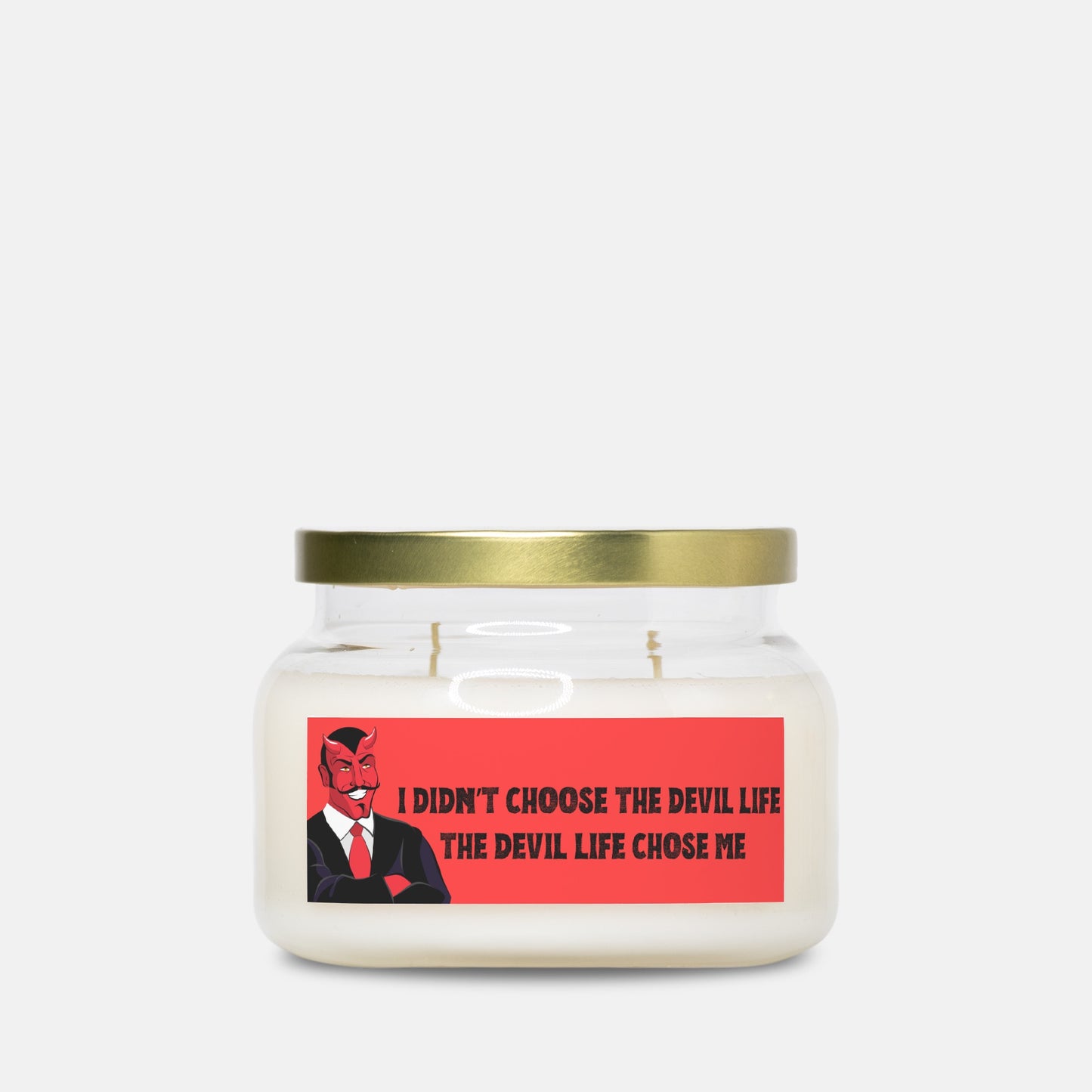 Devil Life Apothecary Jar Double Wick Candle