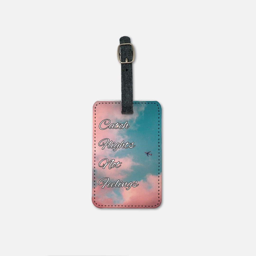 Catch Flights P/B Luggage Tag w/Buckle