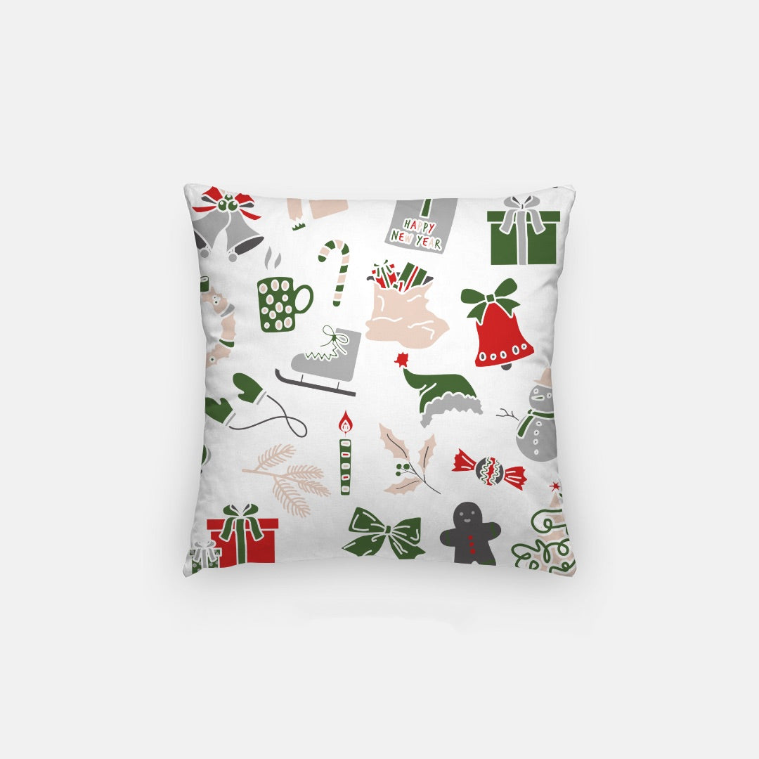 Red Merry Christmas #4 Artisan Pillow Case 14 Inch