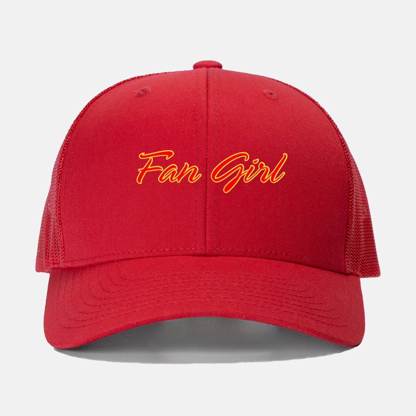 Fan Girl R/Y Retro Trucker Hat Yupoong 6606