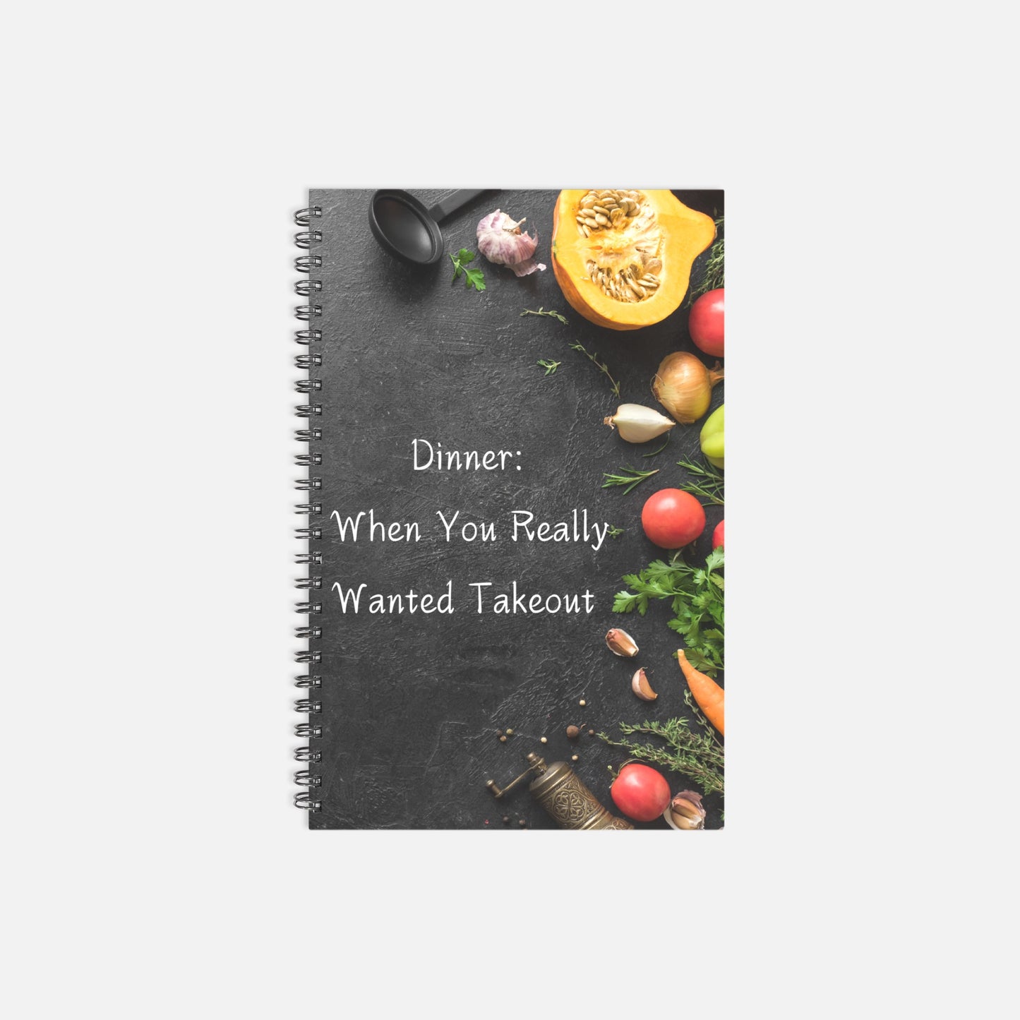 Wanted Takeout Recipe Hardcover Spiral Book 5.5 x 8.5