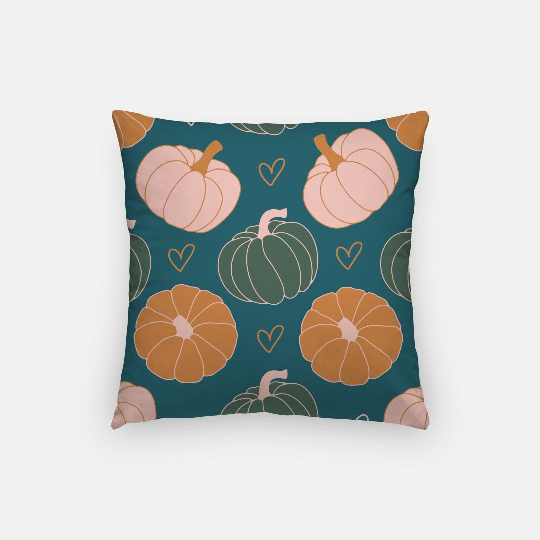 Green Pumpkins Artisan Pillow Case 16 Inch