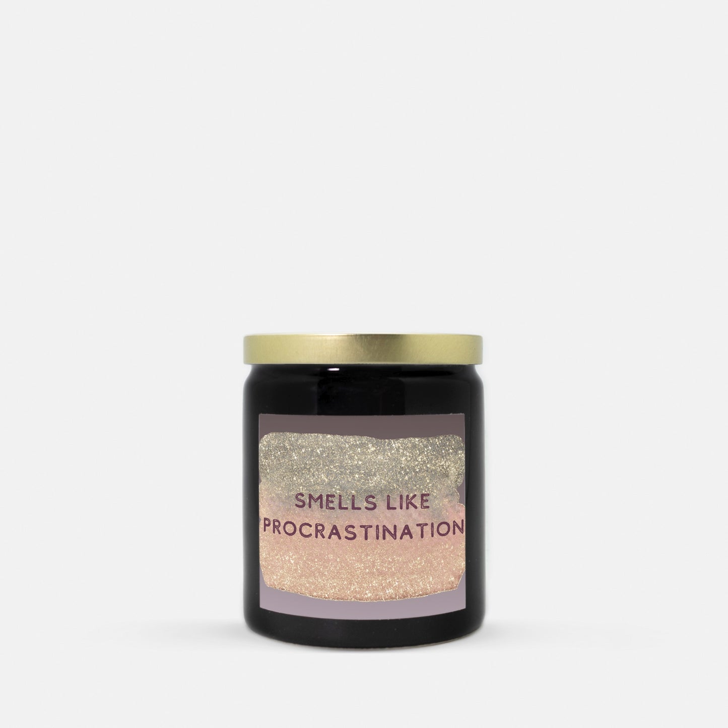 Procrastination Candle Ceramic 8oz (Black)