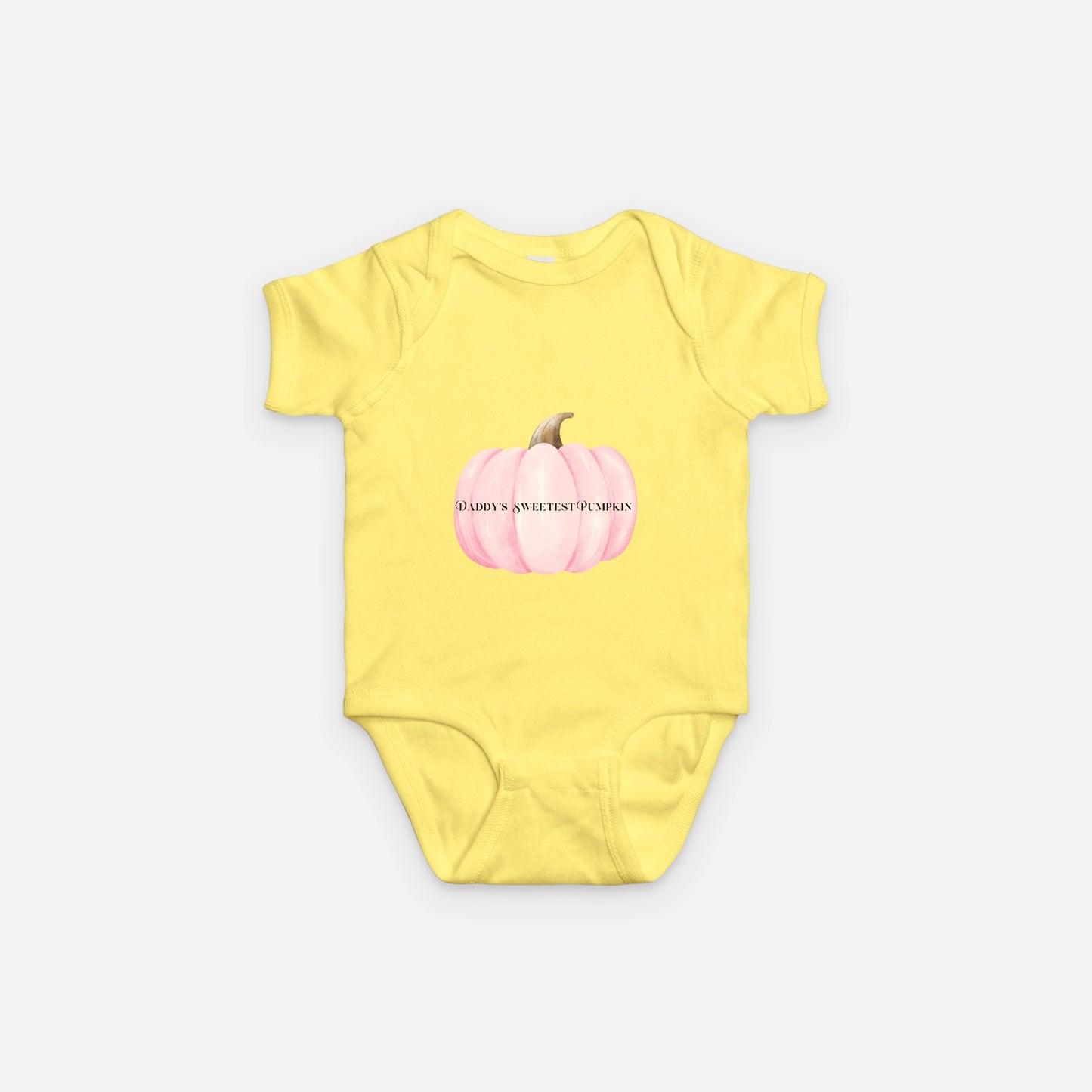 Daddy’s Pumpkin Pink Baby One Piece Rabbit Skins