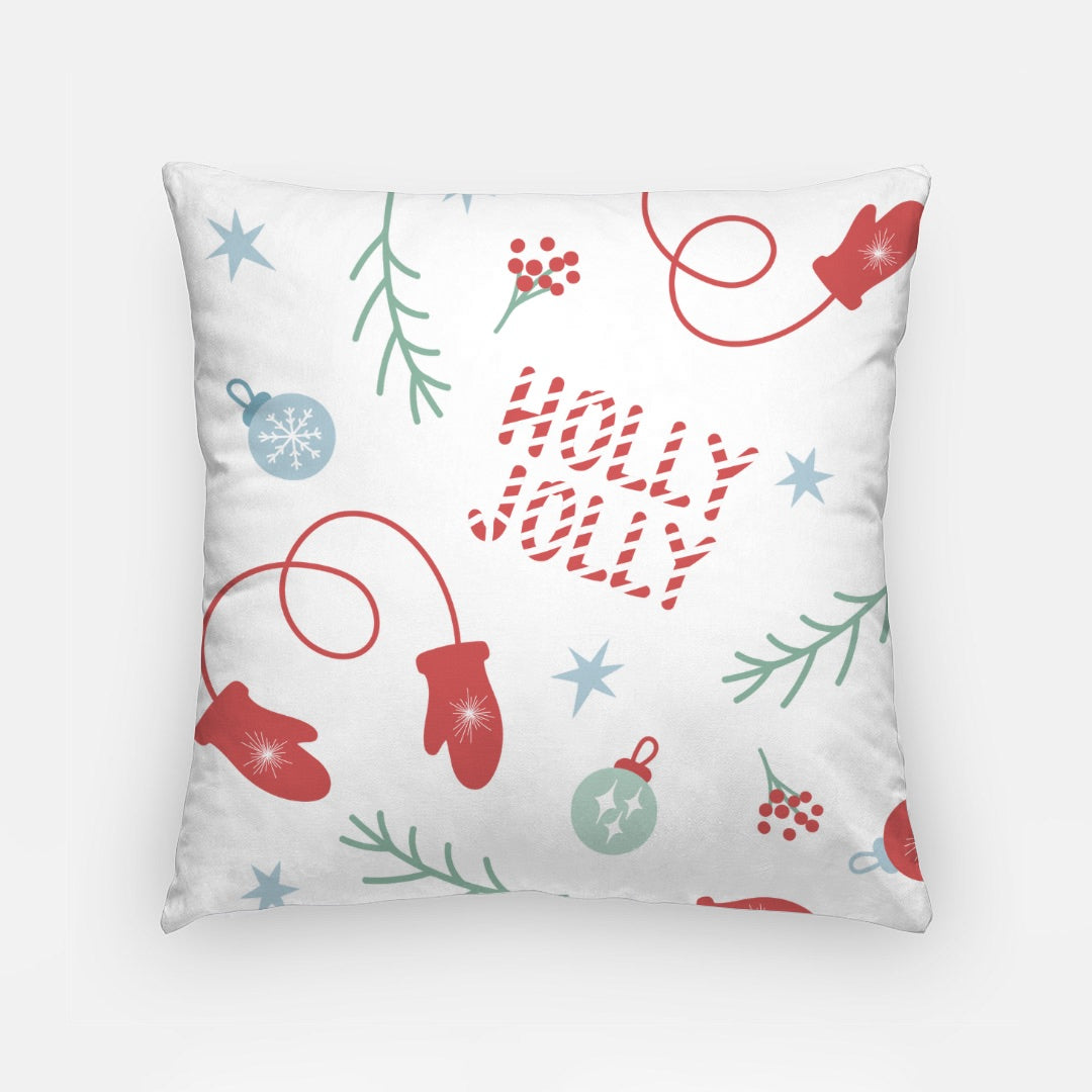 Red Merry Christmas #3 Artisan Pillow Case 18 Inch