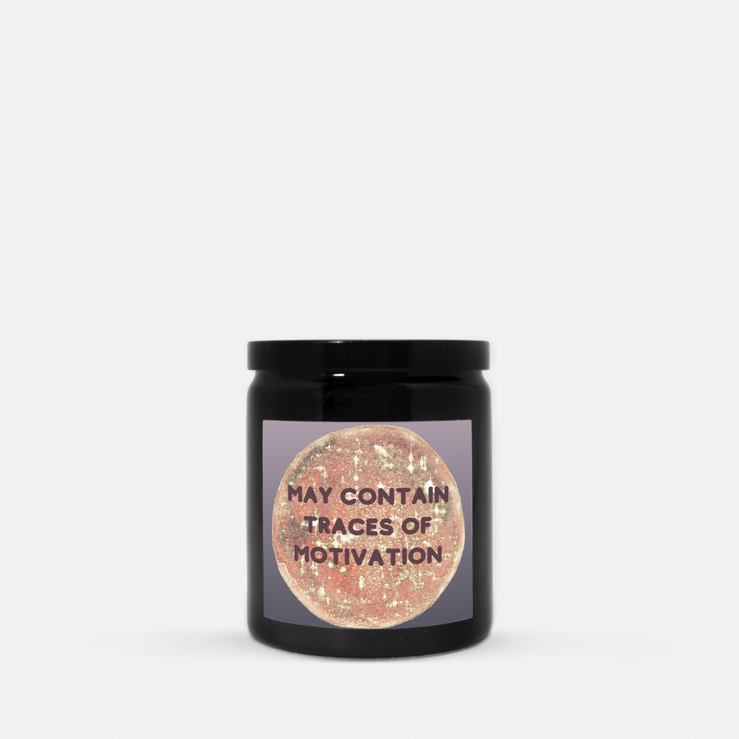 Motivation Candle Ceramic 8oz (Black)