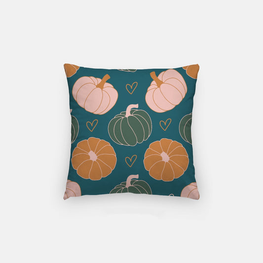 Green Pumpkins Artisan Pillow Case 14 Inch